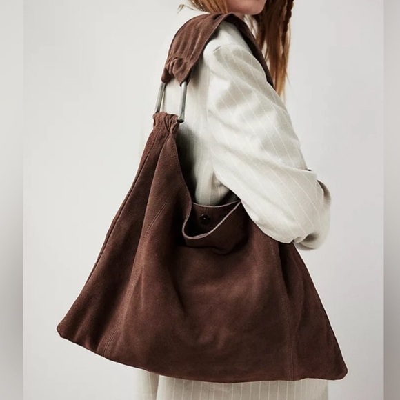 Free People Handbags - NWT Free People Bobbi Slouch Suede Tote